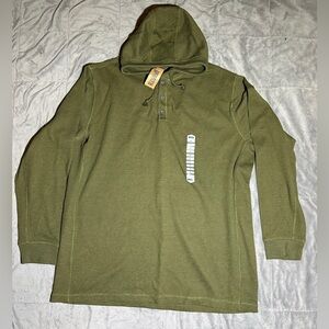 Duluth Trading Olive Green Hooded Men's Hoodie Pullover Size 2XL